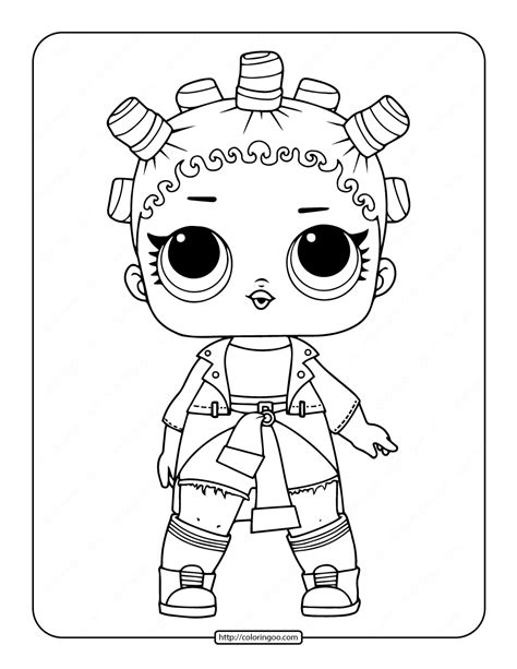 printable lol surprise fresh coloring page  coloring pages