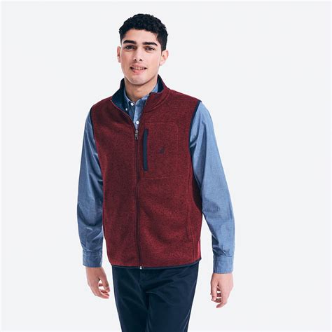 nautica performance knit fleece vest shop premium outlets