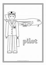 Occupations Colouring Coloring Pages Sheets sketch template