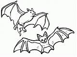 Coloring Bat Printable Pages Kids sketch template