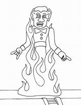 Coloring Pages Zozobra Color Print Burning Click Wenchkin Enlarge Right Pic September sketch template