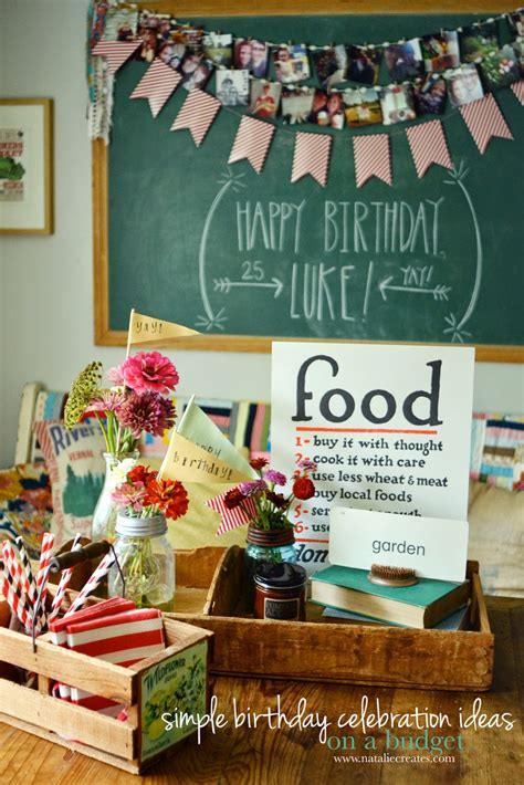 natalie creates simple birthday celebration ideas   budget