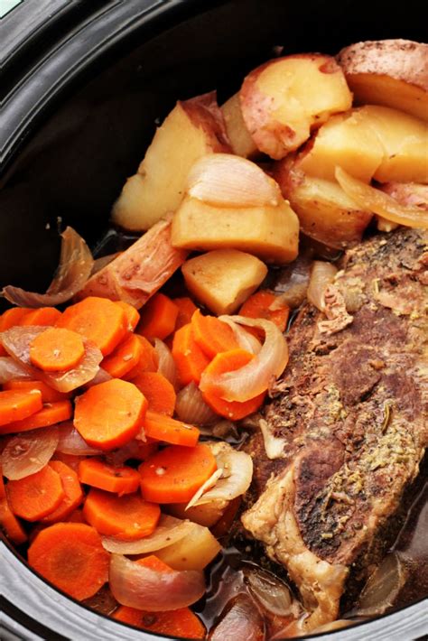 crock pot roast carrots  potatoes  recipe treasures