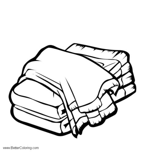 beach towel clipart folded  printable coloring pages
