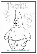 Spongebob Coloring Pages Patrick Sheet Worksheets sketch template
