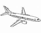 Coloring Drawing Aircraft Drawings Avion Dessin Coloriage Airline Boeing 737 Plane Commercial Print Airlines Go Gif Ad sketch template