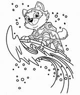 Paw Patrol Pups Everest sketch template