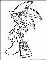 Sonic Coloring Kids Color Print Pages Characters sketch template