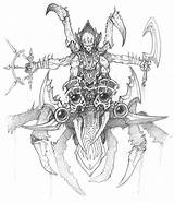 Warcraft Lich Sketch Nerubian Wrath King Dlc Creativeuncut Legendra Artworks sketch template