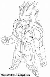 Coloring Dragon Ball Saiyan Goku Pages Super Comments sketch template