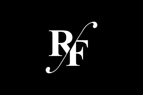 rf monogram logo design  vectorseller thehungryjpegcom