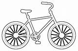 Bicycle Bike Coloring Pages Kids Drawing Easy Bmx Color Printable Bicyle Bikes Sheet Bicycles Template Sketch Colorings Print Vehicles Getdrawings sketch template