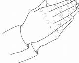 Coloring Praying Hands Hand Pages God Shaped Heart Color sketch template