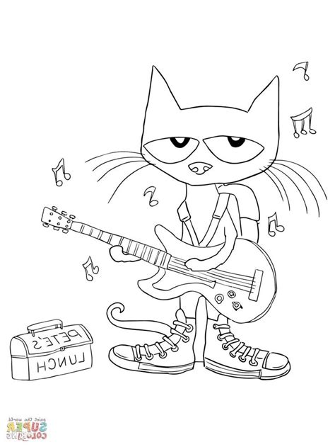 pete  cat coloring pages printable