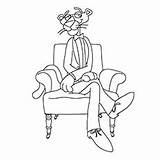 Pink Panther Coloring Pages Dapper Toddler sketch template