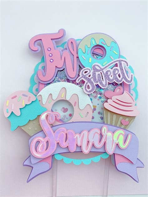 donut cake topper  sweet birthday  sweet banner  etsy