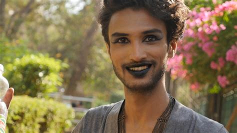 beautiful indian gay man doing make up for mumbai pride march lesbian transgender bisexual woman