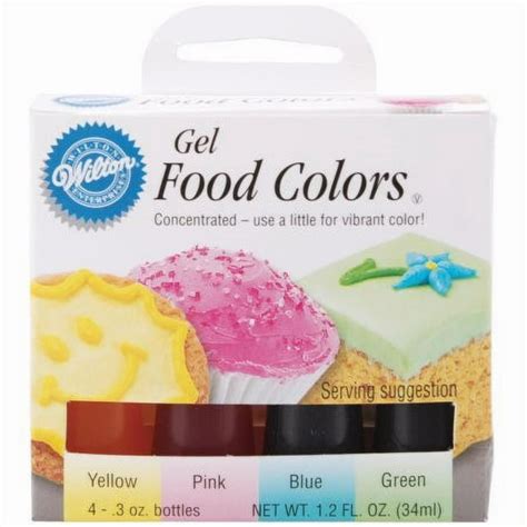 wilton gel food color set pastel walmartcom walmartcom