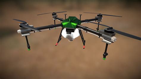 agriculture drone  model  icestylecg dd sketchfab