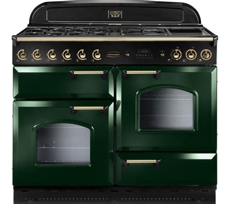 buy rangemaster classic  gas range cooker green brass  delivery currys