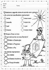 Bandeira Novembro Ensino Brasileira Alunos Educar sketch template