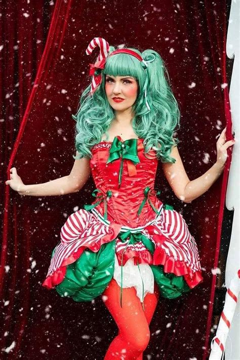 Lollipop Candy Cane Elf Christmas Costume