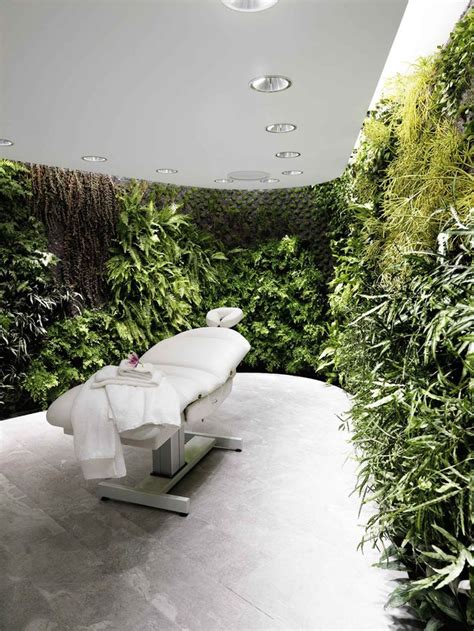 inspired  create   vertical garden spa treatment room