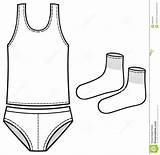 Toddlers Underware Coloring Pages Singlet Clipart Clipground Top sketch template