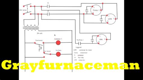 schematic diagram   phase air conditioner youtube