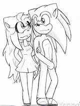 Pages Sonadow Template Coloring Sonamy sketch template
