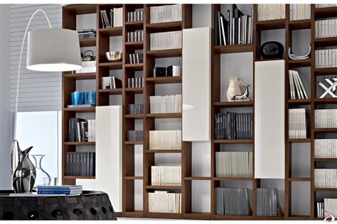 libreria moderna de madera de booki toparredi