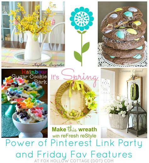 Power Of Pinterest Link Party And Friday Fav Features