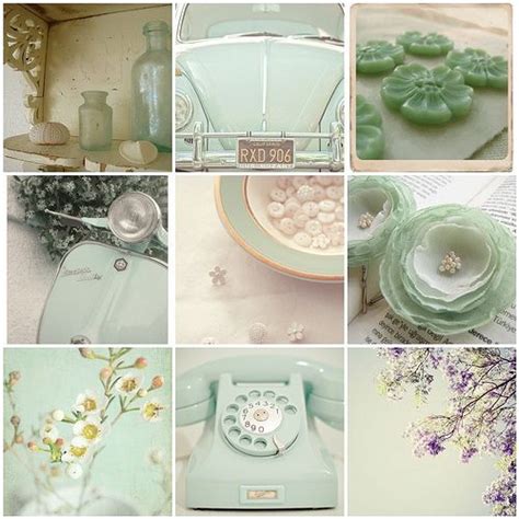 minty fresh color collage beautiful collage wedding mint green