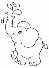Elefante Colorir Desenhos sketch template