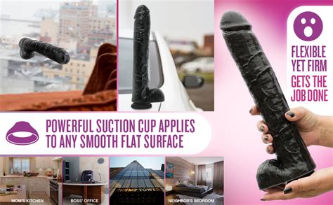 eden 14 extra long thick realistic dildo monster cock and balls dong suction