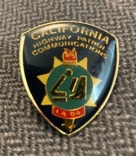 California Highway Patrol Communications Pin Badge~la 84~chp~police