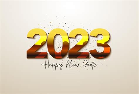 Diversión De Año Nuevo 2023 Vector Premium