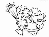 Bowser Mace Xcolorings sketch template