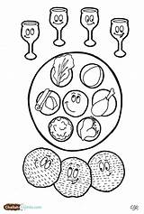Passover Seder Pesach Challah Crumbs sketch template
