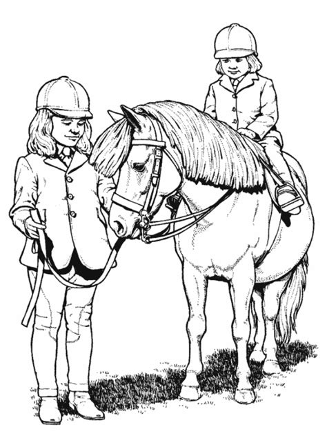 girl  horse jumping coloring pages   girl