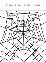 Spider Coloring Pages Cbn Number Color Halloween Numbers Advertisement Web Book Fall sketch template