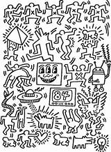Keith Haring Coloring Pages Graffiti Most Other Pop Artists Printable Drawings Book Getdrawings Arte Elegant Popart Ideeën Drawing Adult sketch template