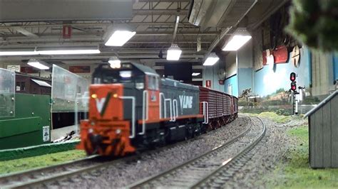 v line p class at the stonnington valley railway model trains youtube