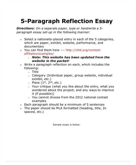 paragraph essay templates