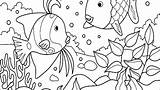 Coloring Pages Aquarium Ocean Fish Habitat Animal Ecosystem Animals Sea Kids Tank Drawing Cool Printable Color Creatures Mandala Getcolorings Getdrawings sketch template