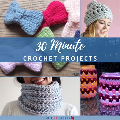 fun  minute crochet projects allfreecrochetcom