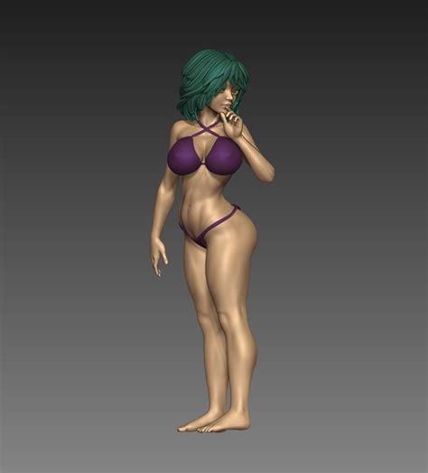 female anime woman n 56 3d print model cgtrader