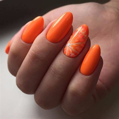 beautiful orange nails art ideas   styles     prepared