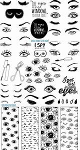 Vector Lashes Illustration Eye Creativemarket sketch template