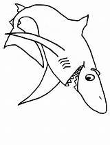Shark Coloring Pages Sharks Cartoon Great Printable Kids Drawing Color Clipart Print Boy Book Template Animals Colouring Sheets Para Tiburon sketch template
